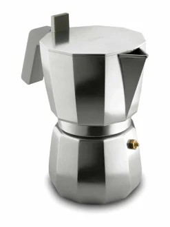 Tee, Kahvi & Vesi|Alessi 9 kupin mokkakeitin TERÄS