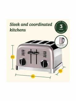 Muut Keittiölaitteet|Cuisinart 4 Slice Toaster -leivänpaahdin PINK