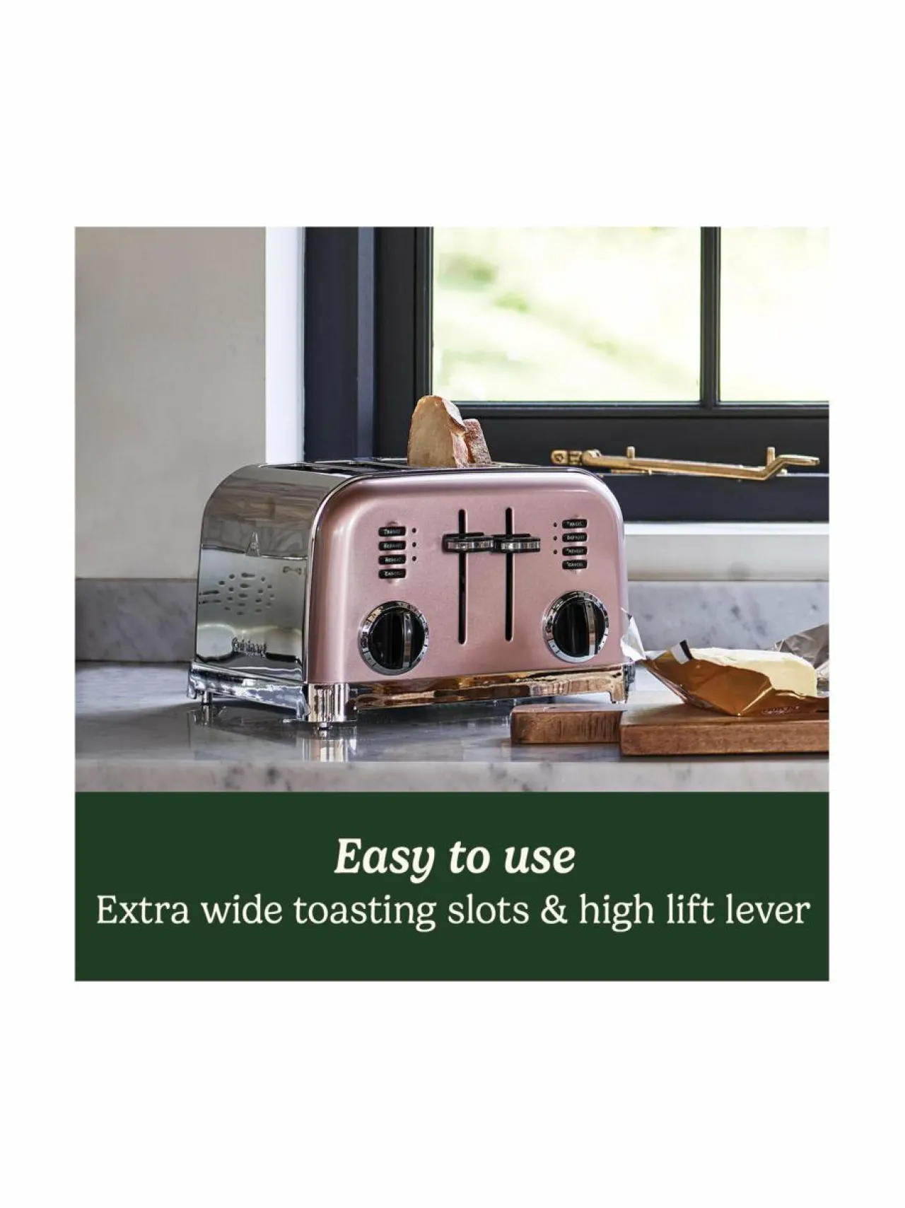 Muut Keittiölaitteet|Cuisinart 4 Slice Toaster -leivänpaahdin PINK