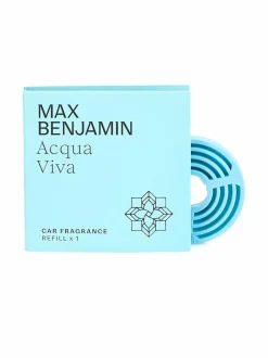 Huonetuoksut & Tuoksukynttilät|Max Benjamin Acqua Viva -autotuoksun täyttöpakkaus LIGHT PLUE