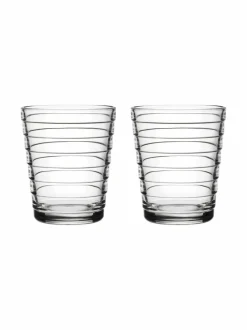 Lasit|Iittala Aino Aalto -juomalasi 22 cl, 2 kpl KIRKAS