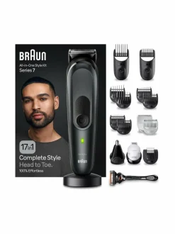 Ihokarvanpoisto|Braun All-in-One Series 7 -muotoilusetti BLACK