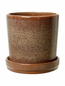 Ruukut & Istutusastiat|Wikholm Form Alma-ruukku BROWN MELANGE