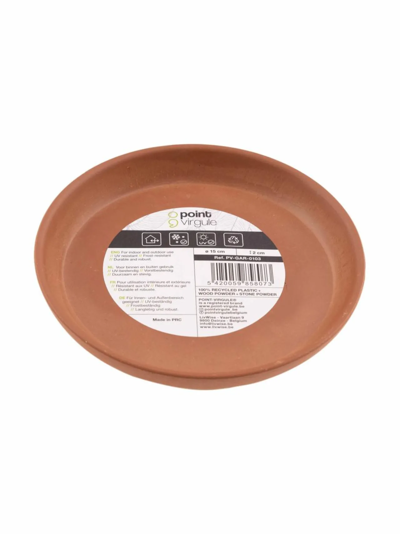 Ruukut & Istutusastiat|Point Virgule Aluslautanen TERRACOTTA