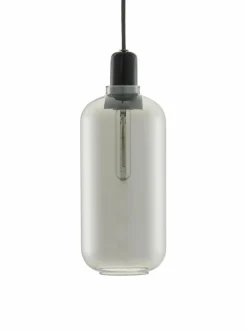 Kattovalaisimet|Normann Copenhagen Amp-riippuvalaisin, L SMOKE/BLACK (HARMAA/MUSTA)