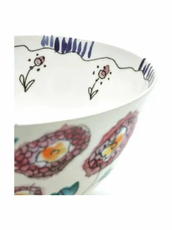 Lautaset & Kulhot|Serax Anemone Milk Midnight -kulho 2 x 18 cm MULTICO