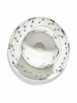 Lautaset & Kulhot|Serax Anemone Milk Midnight -kulho 2 x 18 cm MULTICO