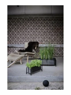 Ruukut & Istutusastiat|Muubs Anku 21 -kukkalaatikko 21 cm ANTIQUE ZINK/BLACK