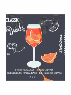 Keittiö- & Kattaustekstiilit|Paper+Design Aperole-servetit 24 cm, 20 kpl BLACK