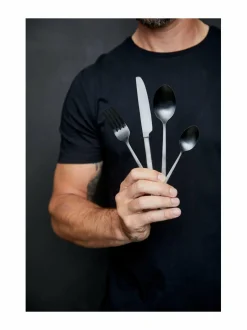 Aterimet & Tarjoiluvälineet|Bitz Aterinsetti, 16 osaa MUSTA