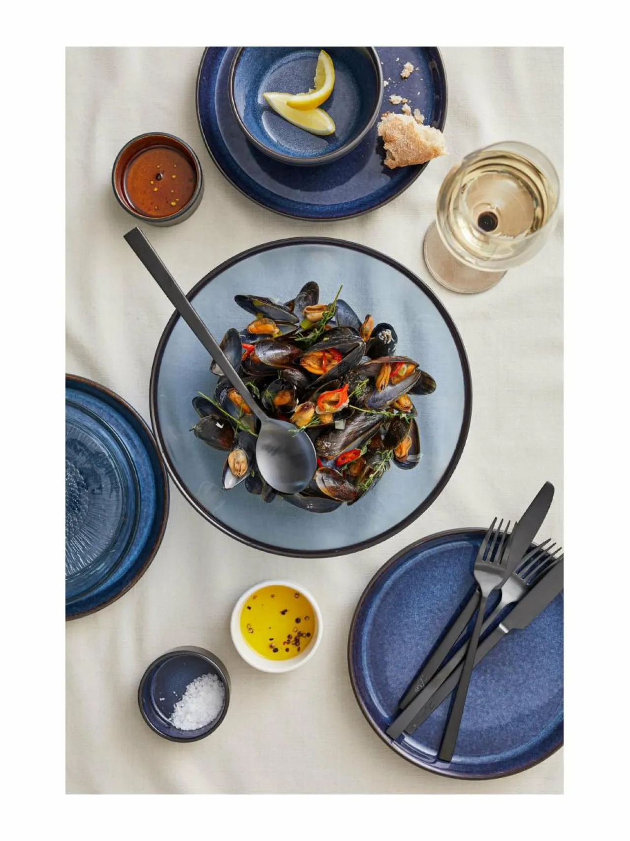 Aterimet & Tarjoiluvälineet|Bitz Aterinsetti, 16 osaa MUSTA