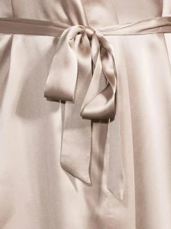 Kylpyhuonetekstiilit|Stockmann Silk Audrey-silkkiaamutakki TAUPE