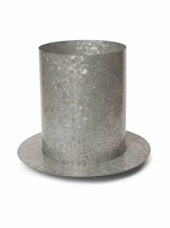 Ruukut & Istutusastiat|Ferm Living Auran Large -rautaruukku GALVANIZED