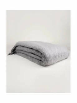 Huovat & Päiväpeitot|Balmuir Aurora-mohairhuopa 115 x 180 cm 112 FROSTY GREY