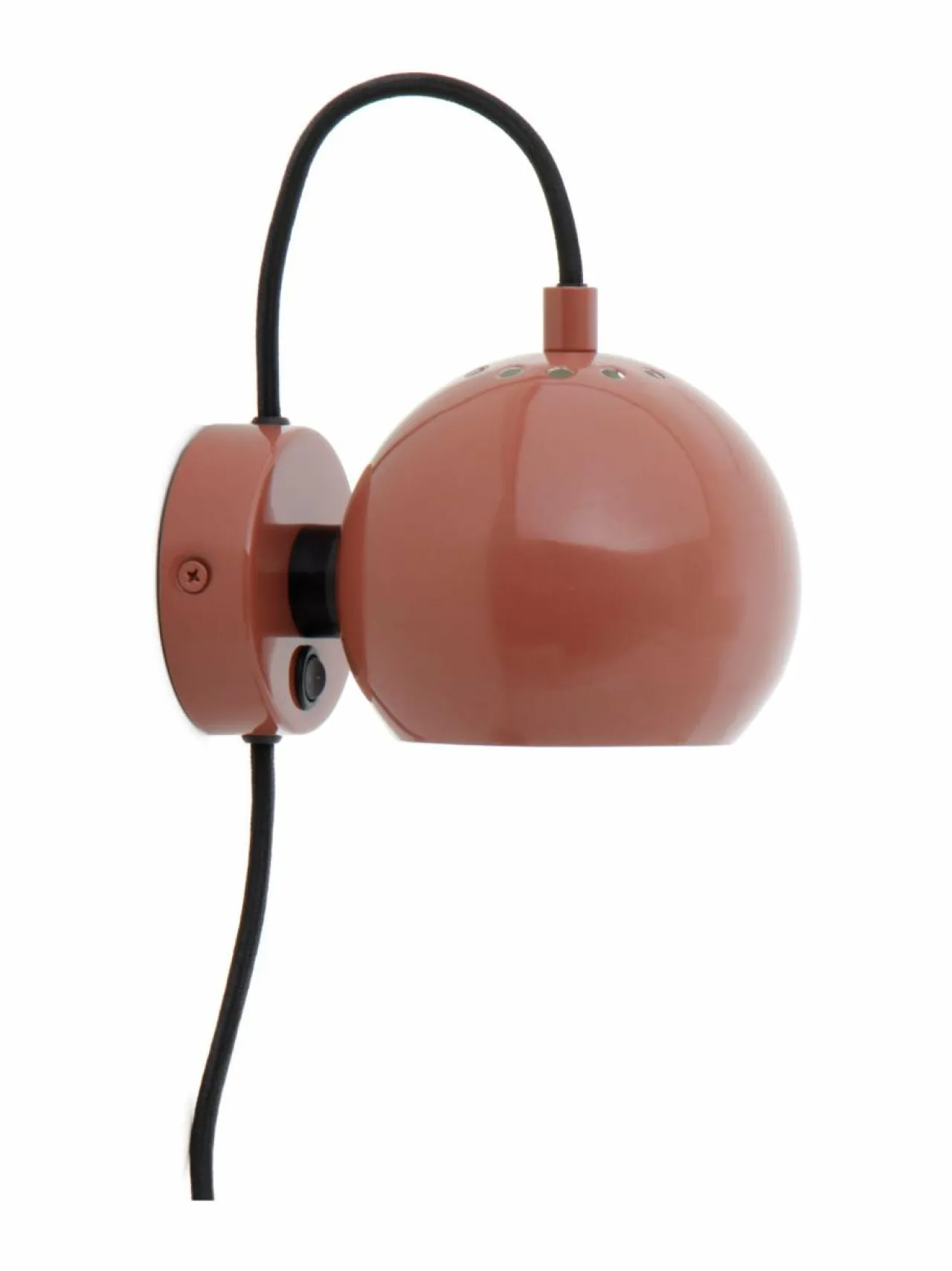 Seinävalaisimet|Frandsen Ball- seinävalaisin Ø 12 cm GLOSSY RED