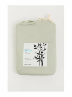 Liinavaatteet|Movesgood Bamboo-pussilakanasetti 220 x 220 cm + 2 x 50 x 60 cm DUSTY GREEN