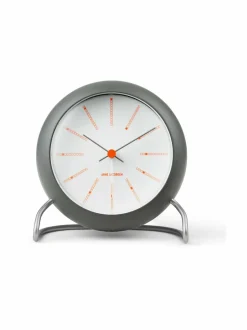 Peilit, Kellot & Kehykset|Arne Jacobsen Bankers Table -pöytäkello DARK GREY