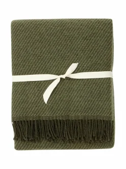 Huovat & Päiväpeitot|Casa Stockmann Basis- villahuopa 130 x 170 cm DEEP GREEN