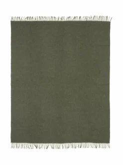 Huovat & Päiväpeitot|Casa Stockmann Basis-villahuopa 130 x 170 cm FOREST GREEN
