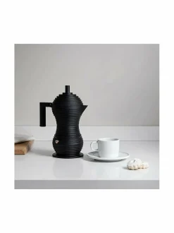 Tee, Kahvi & Vesi|Alessi BB Pulcina -espressopannu, 6 kupin BB BLACK