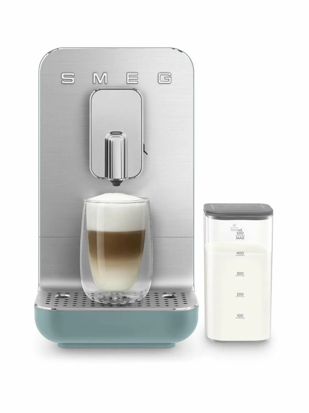 Kahvin- & Vedenkeittimet|Smeg BCC13BLMEU- täysautomaattinen kahvikone ja maidonvaahdotin EMERALD GREEN