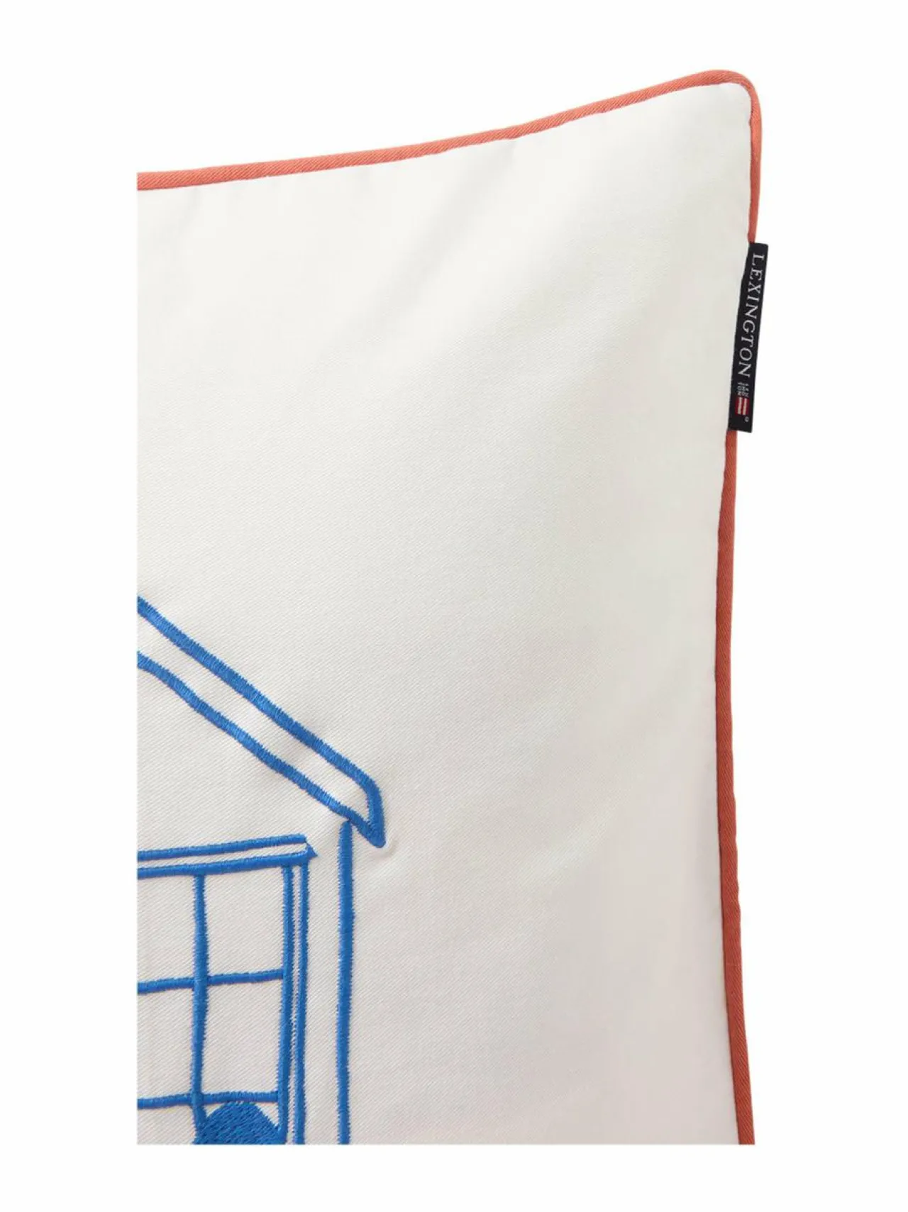 Sisustustyynyt|Lexington Beach House -tyynynpäällinen 50 x 50 cm WHITE/BLUE/CORAL