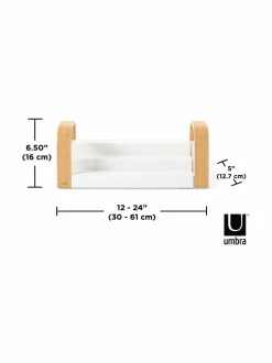 Säilytys|Umbra Bellwood-kolmikerroksinen maustehylly WHITE/NATURAL