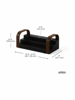 Säilytys|Umbra Bellwood-maustehylly BLACK/WALNUT