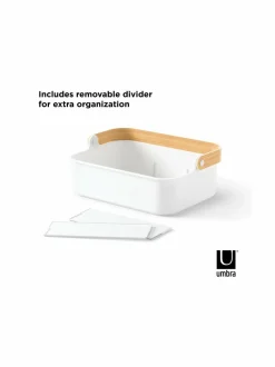 Säilytys|Umbra Bellwood-säilytysrasia WHITE/NATURAL