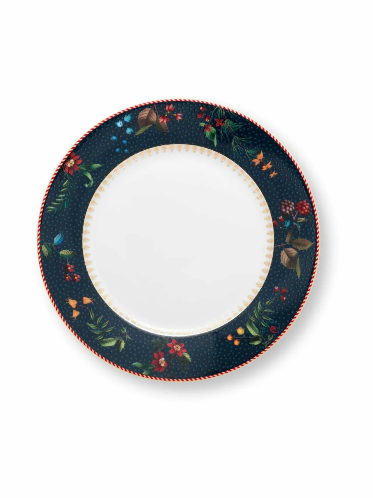 Lautaset & Kulhot|PIP Studio Berry s -posliinilautanen 21 cm BLUE