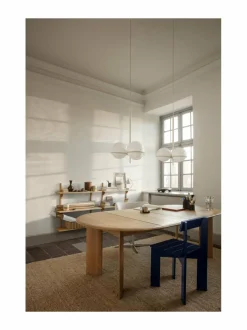 Pöydät|Ferm Living Bevel Table Extendable -jatkettava pöytä WHITE OILED OAK