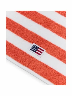 Kylpyhuonetekstiilit|Lexington Block Striped -pyyhe PEACH MELON/WHITE/MOONBEAM