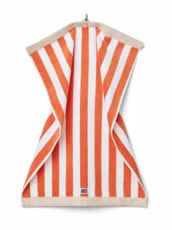 Kylpyhuonetekstiilit|Lexington Block Striped -pyyhe PEACH MELON/WHITE/MOONBEAM