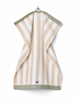 Kylpyhuonetekstiilit|Lexington Block Striped -pyyhe MOONBEAM/WHITE/VINTAGE GREEN