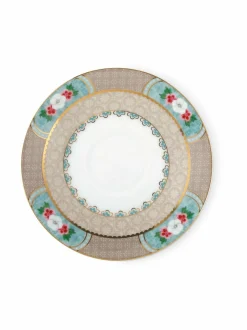 Mukit & Kupit & Asetit|PIP Studio Blushing Birds -cappuccinokuppi 280 ml ja lautanen KHAKI