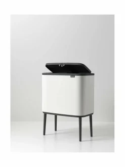 Roskakorit & -Pussit|Brabantia Bo Touch Bin -roska-astia kahdella sisäastialla WHITE