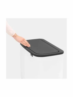 Roskakorit & -Pussit|Brabantia Bo Touch Bin -roska-astia kahdella sisäastialla WHITE