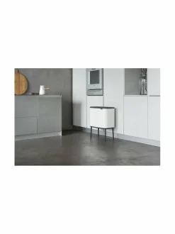 Roskakorit & -Pussit|Brabantia Bo Touch Bin -roska-astia kahdella sisäastialla WHITE