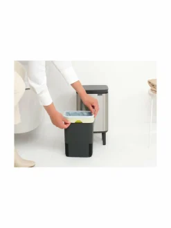 Roskakorit & -Pussit|Brabantia Bo Waste Bin -roskakori 4 l MATT STEEL FINGERPRINT PROOF