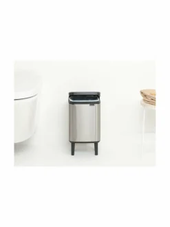 Roskakorit & -Pussit|Brabantia Bo Waste Bin -roskakori 4 l MATT STEEL FINGERPRINT PROOF