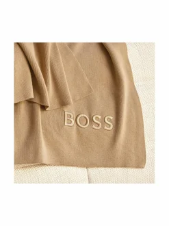 Huovat & Päiväpeitot|Hugo Boss Bold Logo -huopa, 130x170 cm CAMEL