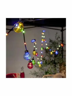 Sisustusvalosarjat|Star Trading Bolla-valoketju MONIVÄRI