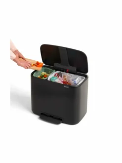 Roskakorit & -Pussit|Brabantia Bo-poljinroskakori 11 + 23 l MUSTA