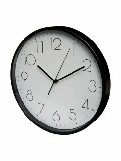 Peilit, Kellot & Kehykset|Casa Stockmann Boston- metallinen seinäkello ⌀ 30 cm BLACK