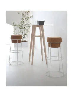 Baari- & Viinitarvikkeet|Domitalia Bouchon Baarijakkara 76cm valkoinen metallirunko