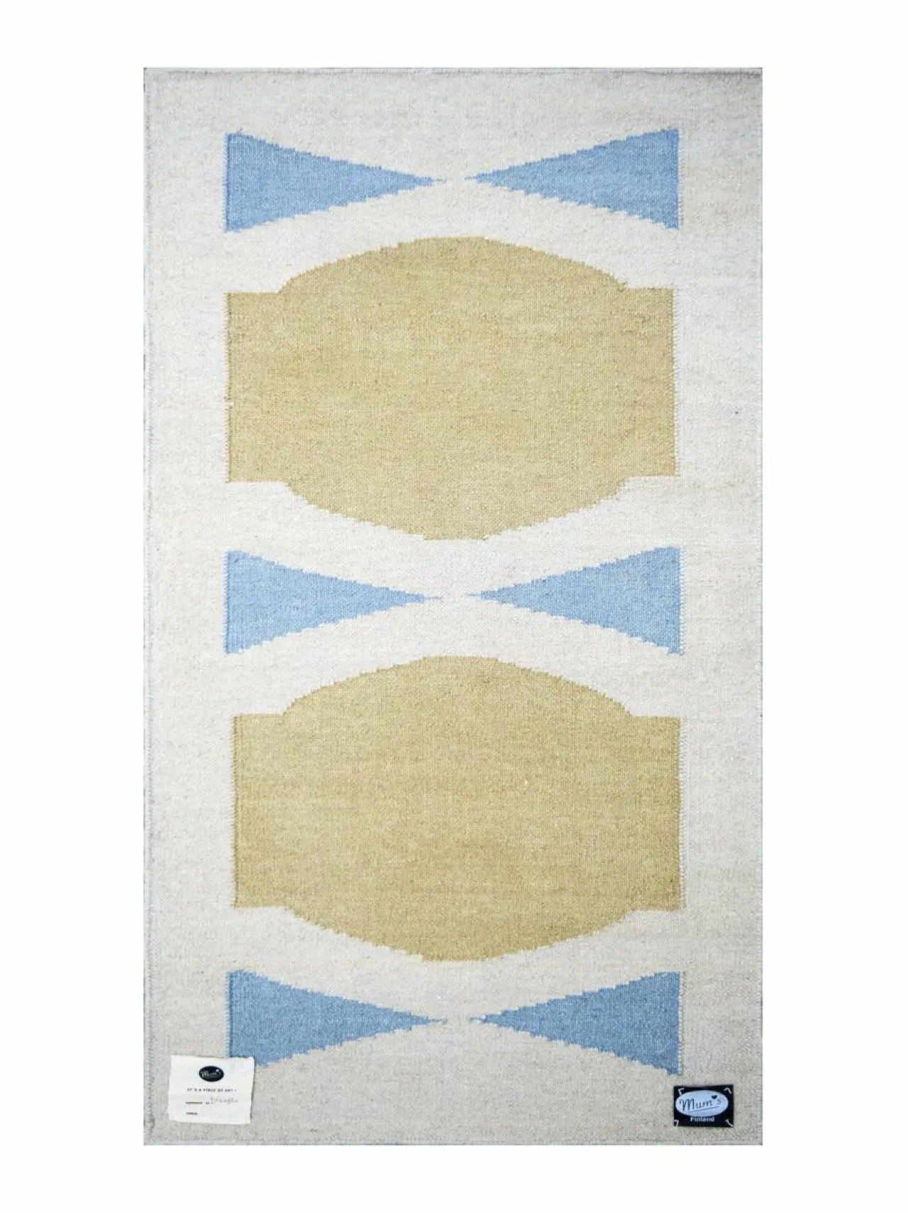 Matot|MUM'S Bowl Rug #4 Bowties -matto LIGHT BLUE