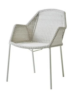 Puutarhakalusteet & Pehmusteet|Cane-Line Breeze-tuoli VALKOHARMAA