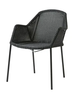Puutarhakalusteet & Pehmusteet|Cane-Line Breeze-tuoli MUSTA