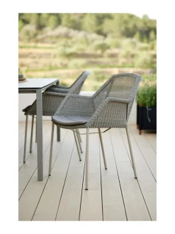 Puutarhakalusteet & Pehmusteet|Cane-Line Breeze-tuolin tyyny, nelijalkaiseen malliin MUSTA