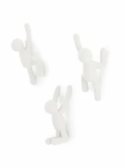 Naulakot & Koukut|Umbra Buddy-koukku, 3 kpl VALKOINEN